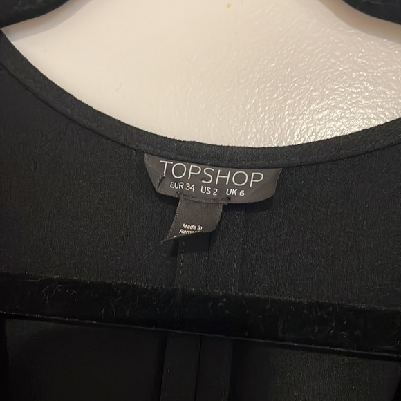 BLACK TOPSHOP WRAP DRESS - Picture 5 of 5